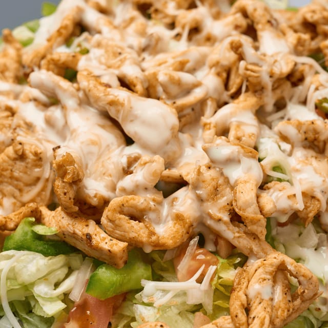 Grilled chicken salad.